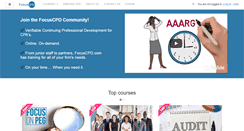 Desktop Screenshot of focuscpd.com